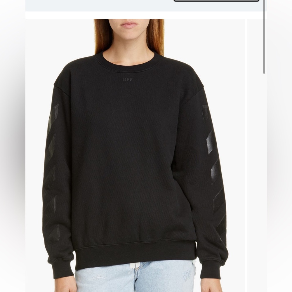 Womens Off-White sweatshirt w art diagonal